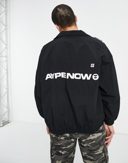 AAPE By A Bathing Ape now bomber jacket in black