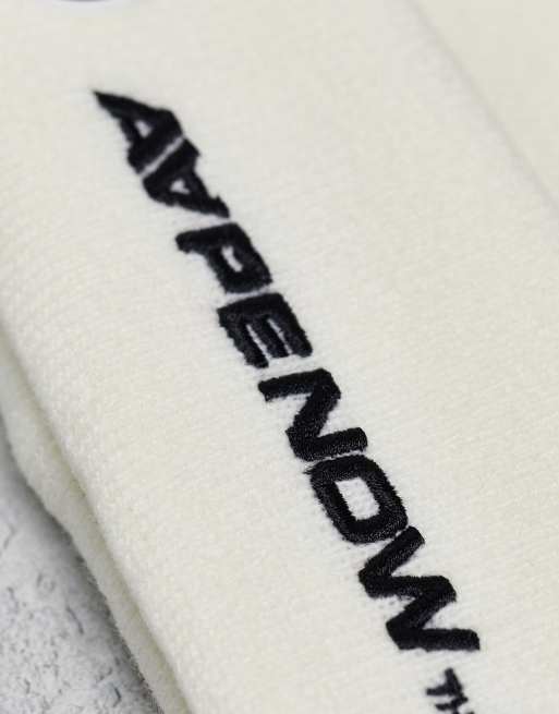 Aape By A Bathing Ape - Now - Bonnet à logo brodé et écusson - Blanc cassé, 2 de 4