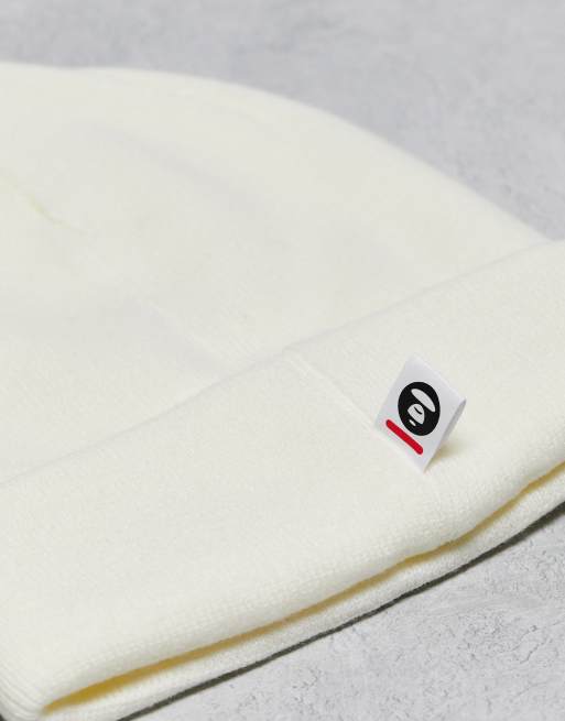 Aape By A Bathing Ape - Now - Bonnet à logo brodé et écusson - Blanc cassé, 3 de 4