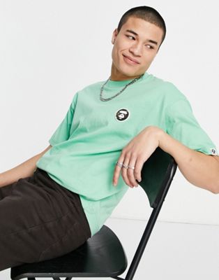 AAPE By A Bathing Ape now boxy fit t-shirt in green - ASOS Price Checker