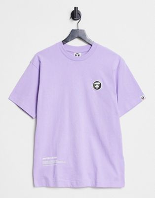 AAPE By A Bathing Ape now boxy fit t-shirt in purple