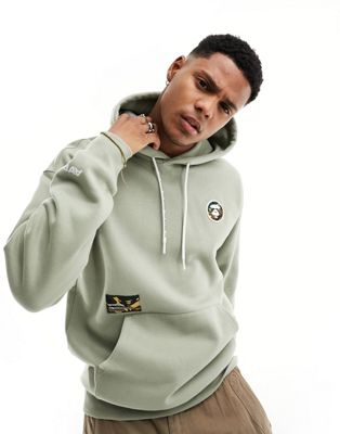 Aape By A Bathing Ape Now hoodie in green - ASOS Price Checker