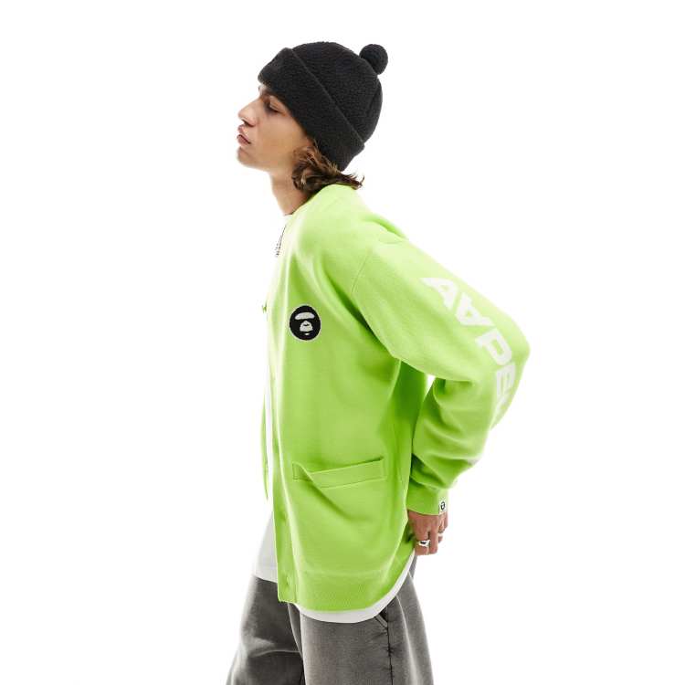 Aape By A Bathing Ape Now knit cardigan in green | ASOS