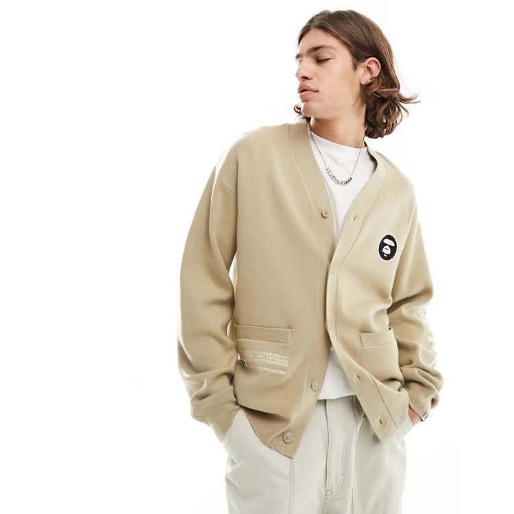 Aape By A Bathing Ape Now knitted cardigan in khaki | ASOS