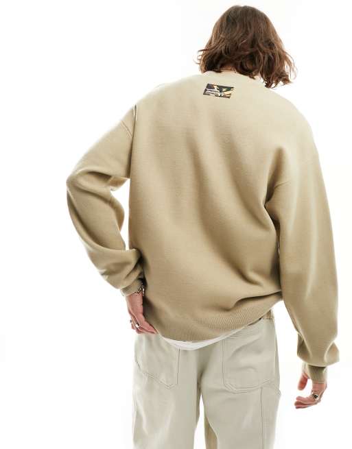 Aape By A Bathing Ape Now knitted cardigan in khaki