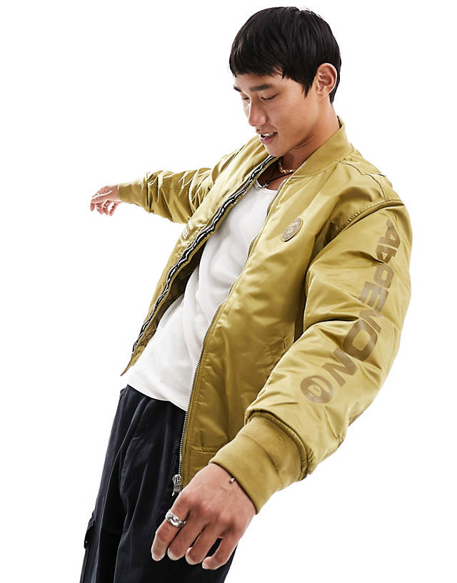 AAPE BY A BATHING APE® - Aape By A Bathing Ape Now MA1 bomber jacket in yellow