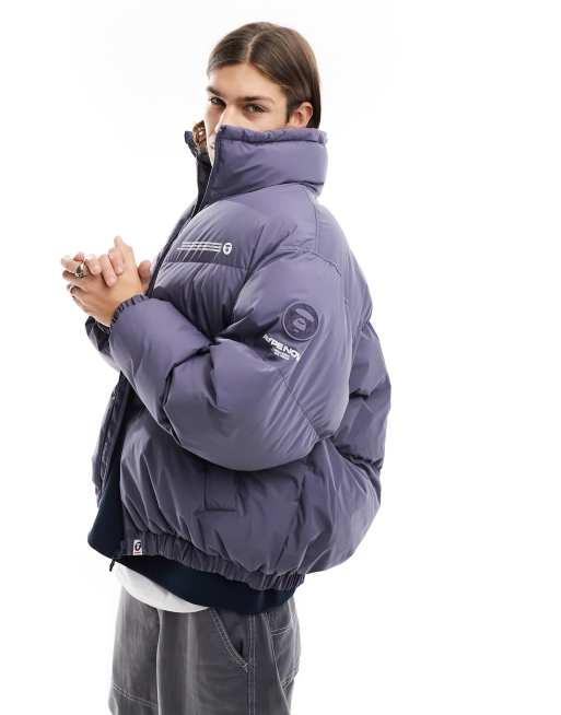 AAPE by A BATHING APE – Now– Puffer-Jacke in Grau | ASOS