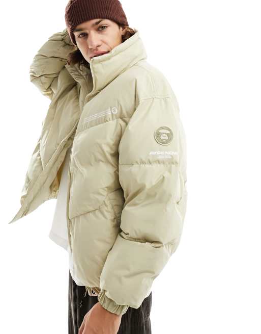 Aape By A Bathing Ape Now puffer jacket in beige