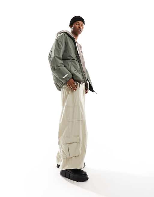 AAPE By A Bathing Ape Now puffer jacket in khaki | ASOS