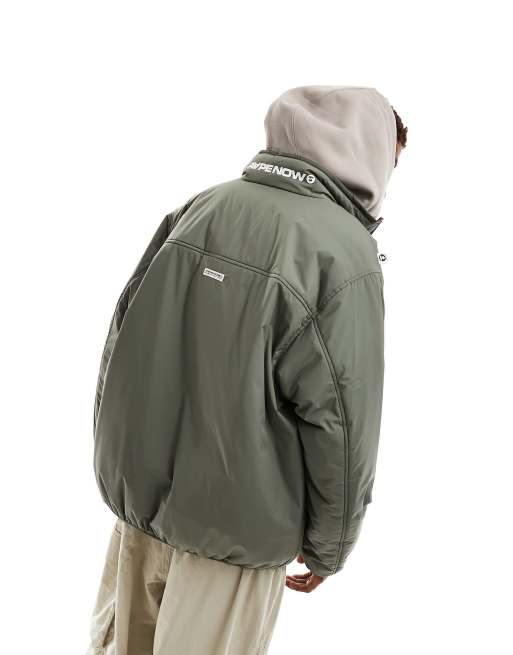 AAPE By A Bathing Ape Now puffer jacket in khaki