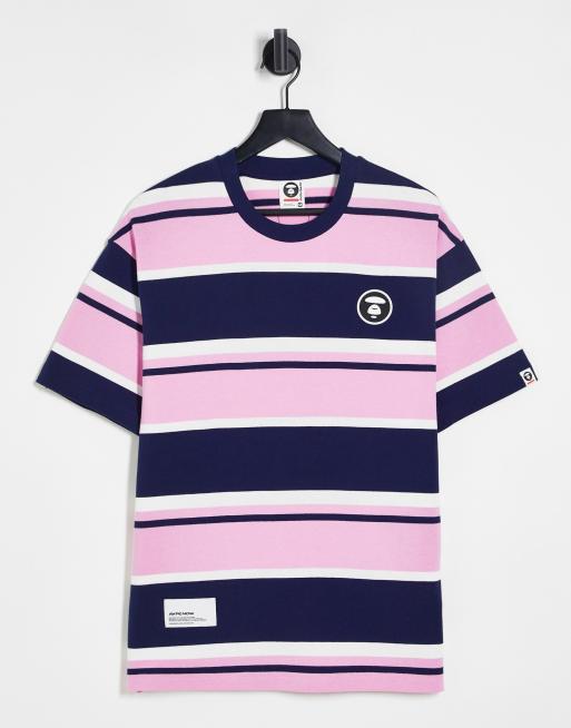 Aape By A Bathing Ape - Now - T-shirt rayé - Bleu marine