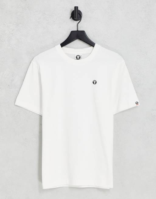 AAPE By A Bathing Ape – Now – T-shirt w kolorze złamanej bieli