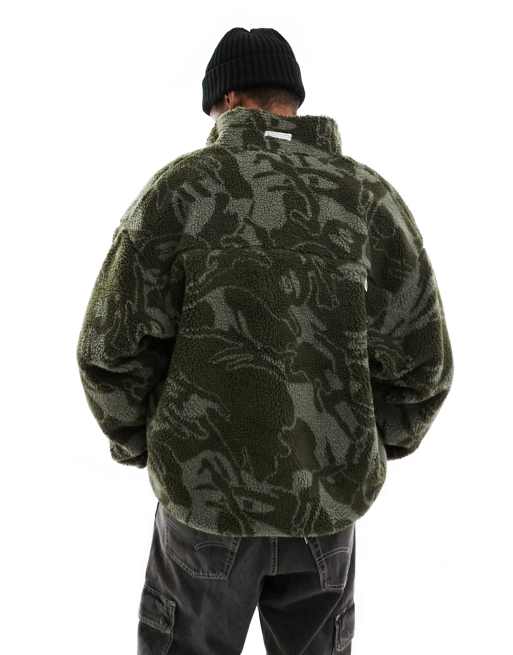 Aape By A Bathing Ape - Now - Veste en sherpa à imprimé camouflage - Noir, 2 de 4