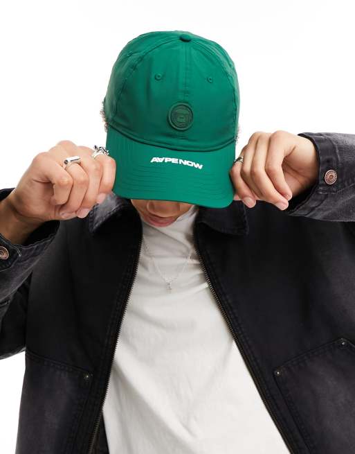 AAPE By A Bathing Ape – Now – Zielona czapka z daszkiem