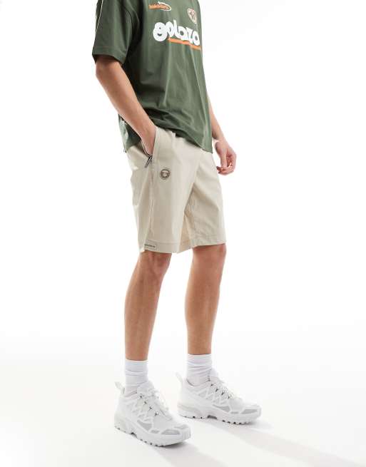 Aape By A Bathing Ape nylon shorts in beige | ASOS