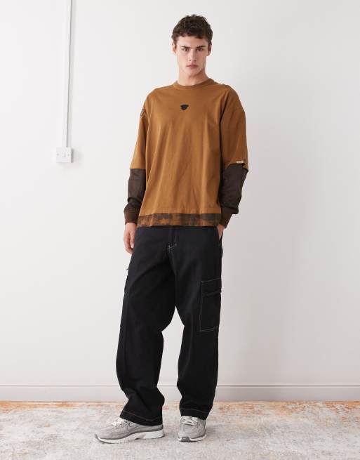 Aape by A Bathing Ape oversized double layer long sleeve t-shirt