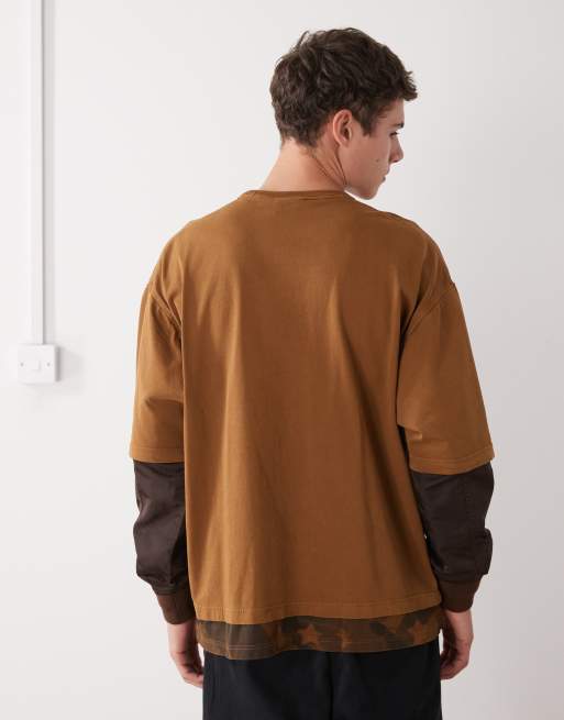 Aape by A Bathing Ape oversized double layer long sleeve t-shirt