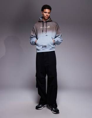 Aape By A Bathing Ape Oversized Pullover Hoodie In Blue