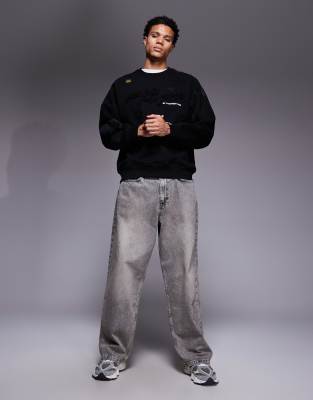 Aape By A Bathing Ape Oversized Sweatshirt In Black