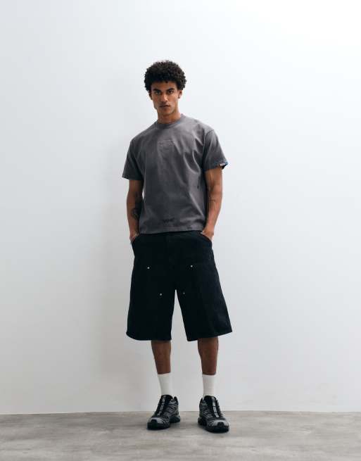 Aape by A Bathing Ape oversized t-shirt in washed black with large back print, 2 of 5