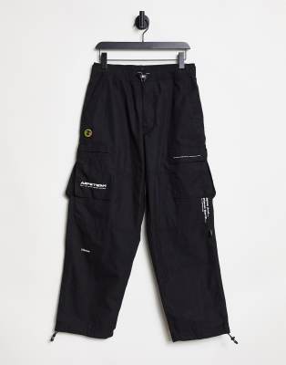 Pantalon tailleur avec poches - noir - - 25.00