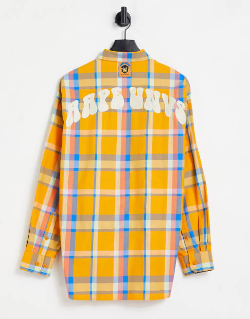 AAPE By A Bathing Ape® - Peace - Overhemd in oranje