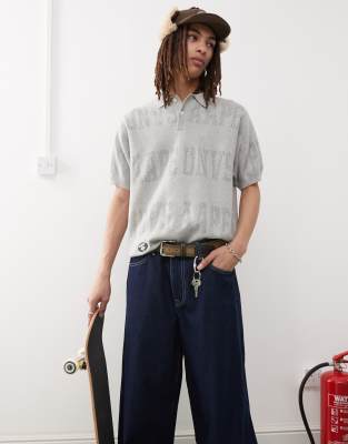 Aape by A Bathing Ape - Polo en maille  logo monogramme - clair - Aape By A Bathing Ape - Modalova