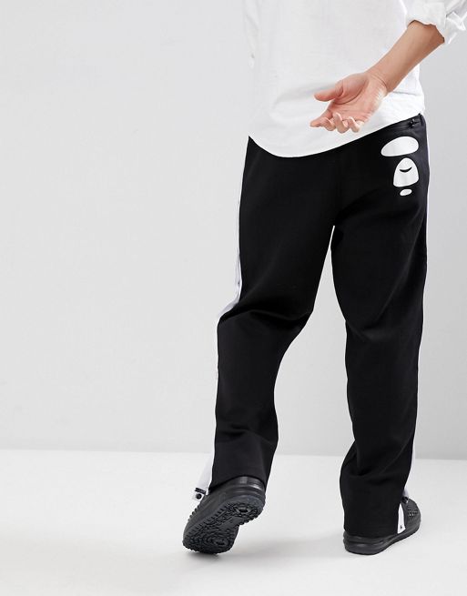 AAPE By A Bathing Ape Popper Sweatpants With Taping