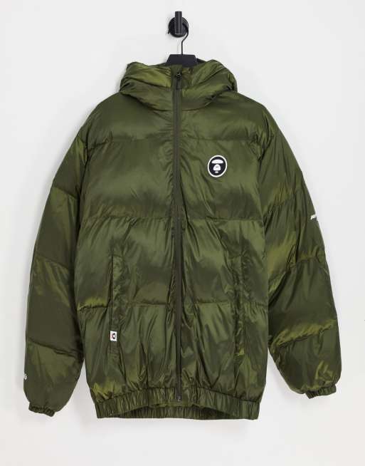 AAPE By A Bathing Ape – Pufferjacke in Khaki
