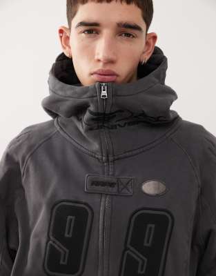 Aape By A Bathing Ape Black Aape Main Zip-up Hoodie In Brown