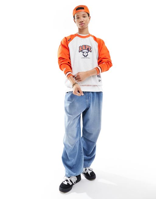 AAPE By A Bathing Ape raglan sweatshirt in multi, 4 of 4