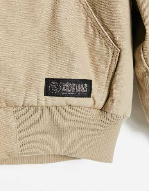 AAPE By A Bathing Ape reversible galaxy print bomber jacket in brown ASOS