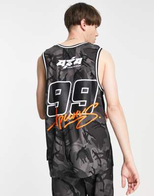 AAPE By A Bathing Ape reversible rock climber mesh tank top in