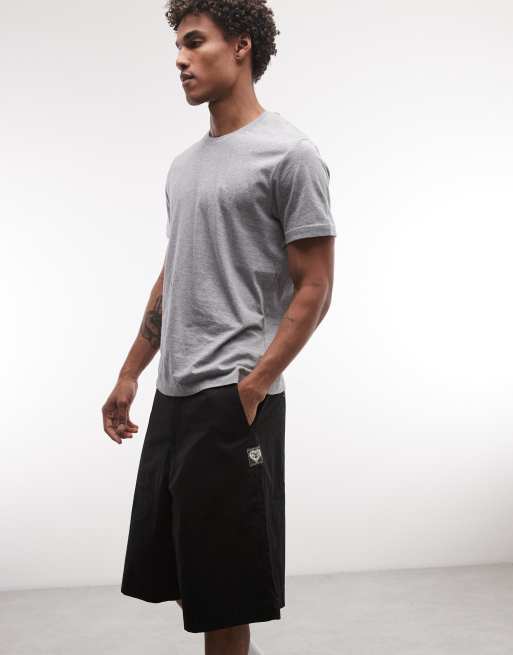 Aape by A Bathing Ape - Short ample en tissu - Noir, 3 de 5