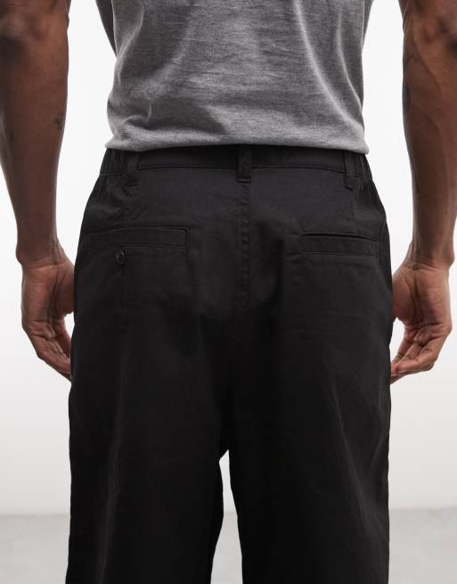 Aape by A Bathing Ape - Short ample en tissu - Noir, 5 de 5