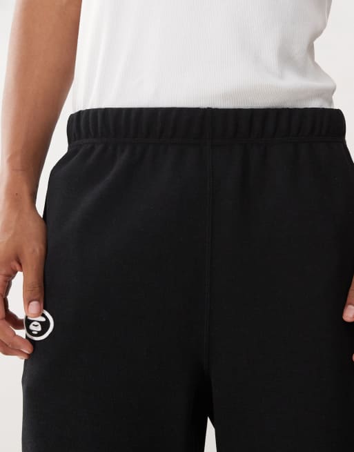 Aape By A Bathing Ape - Short molletonné à logo - Noir , 4 de 5