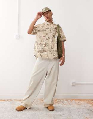 Aape By A Bathing Ape Short Sleeve Worker Shirt