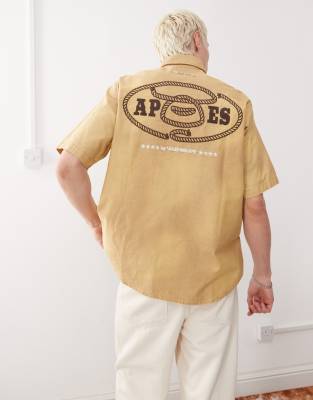 Aape By A Bathing Ape Embroidered-logo Shirt
