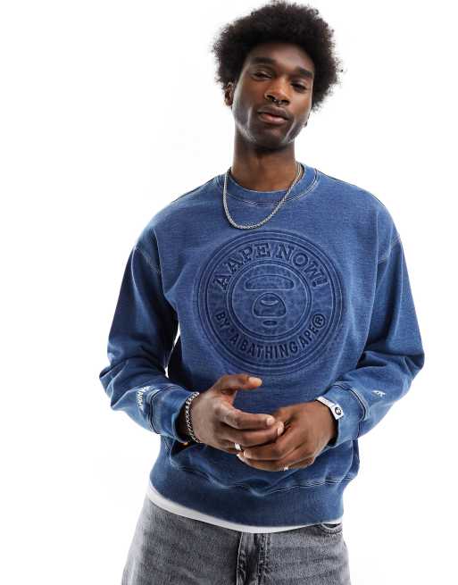 Aape By A Bathing Ape Skater Sweatshirt in Blau