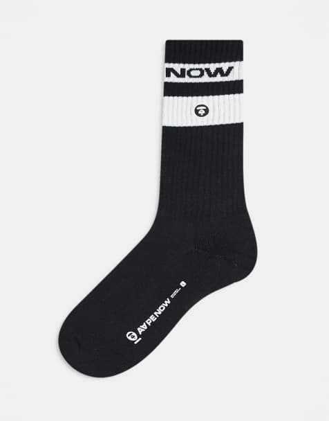 Aape by A Bathing Ape socks in black - view 1
