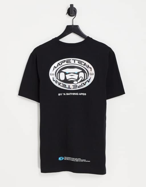 AAPE By A Bathing Ape - Sort T-shirt med 'team'-print