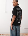 [AAPE BY A BATHING APE®] Aape by A Bathing Ape sports jersey logo t-shirt in black Chest 36 BLACK