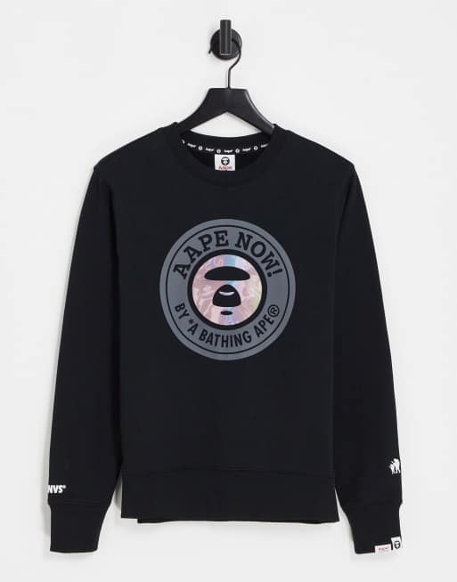 AAPE By A Bathing Ape stamp sweatshirt in black