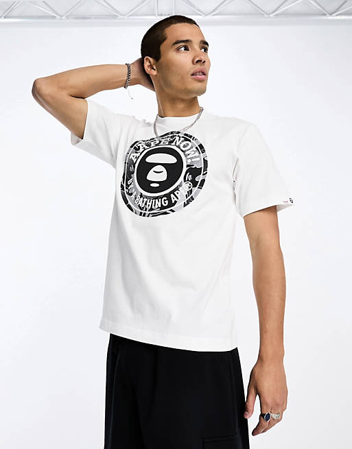 Aape By A Bathing Ape starbuck camo t shirt in white   ASOS