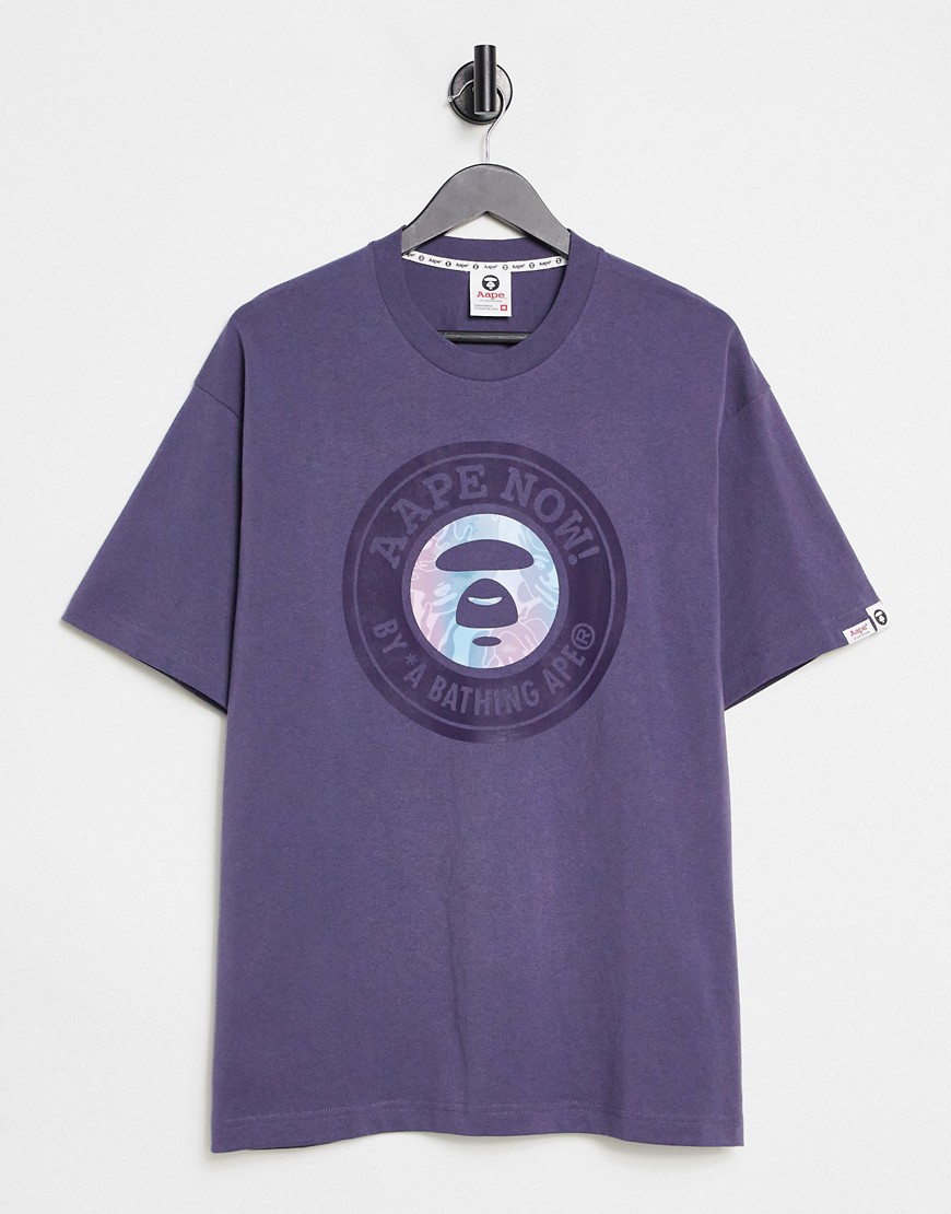 Aape By A Bathing Ape starbuck iridescent t-shirt in grey