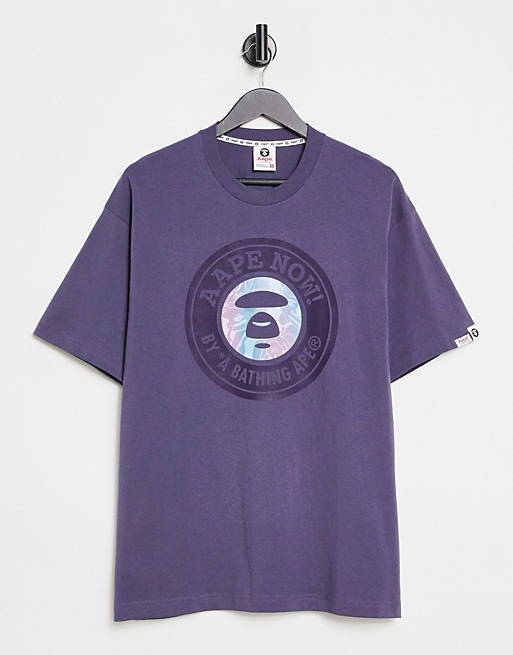 Aape By A Bathing Ape starbuck iridescent t-shirt in grey | ASOS