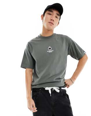 ® Aape By A Bathing Ape stripe short sleeve boxy fit T-shirt in khaki-Neutral