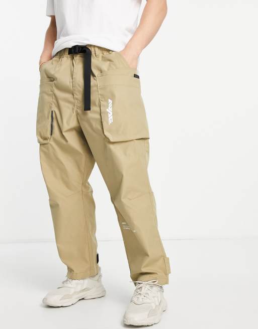 AAPE by A Bathing Ape super loose fit cargo pants in beige | ASOS