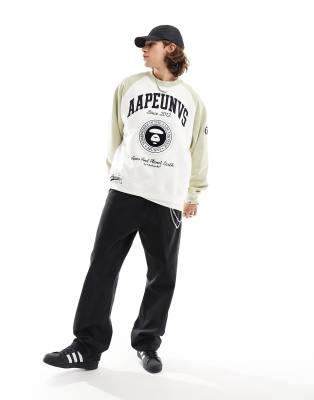 Aape By A Bathing Ape® - Sweat style universitaire - Beige