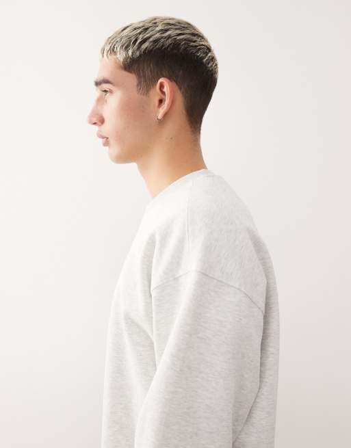 AAPE BY A BATHING APE® – Sweatshirt in Grau mit Rundhalsausschnitt und Team-Rückenprint, 4 von 5
